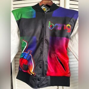 BANG REVOLUTION WORLD TOUR Jacket with LEATHER White Sleeves